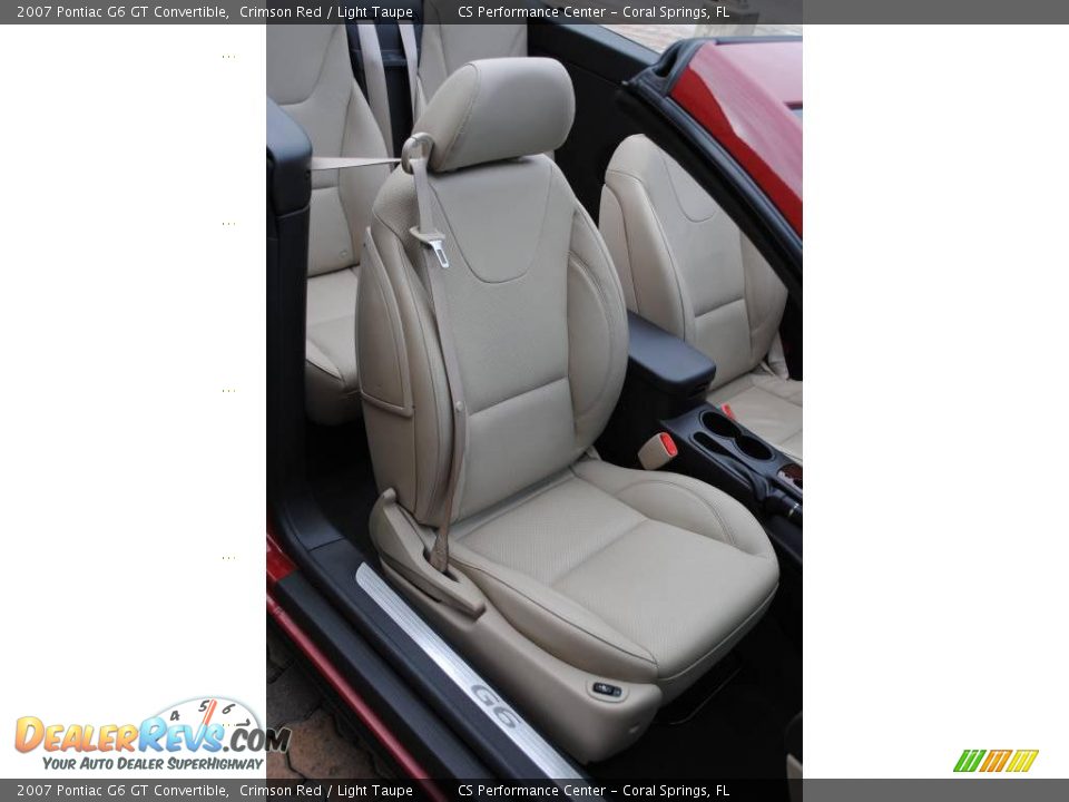 2007 Pontiac G6 GT Convertible Crimson Red / Light Taupe Photo #19