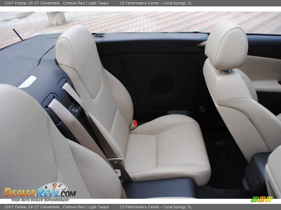 2007 Pontiac G6 GT Convertible Crimson Red / Light Taupe Photo #20