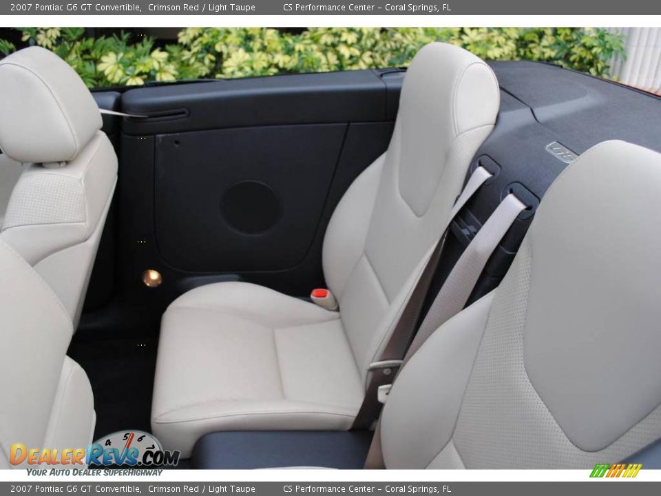 2007 Pontiac G6 GT Convertible Crimson Red / Light Taupe Photo #21