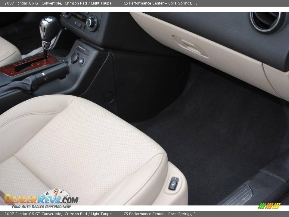 2007 Pontiac G6 GT Convertible Crimson Red / Light Taupe Photo #29