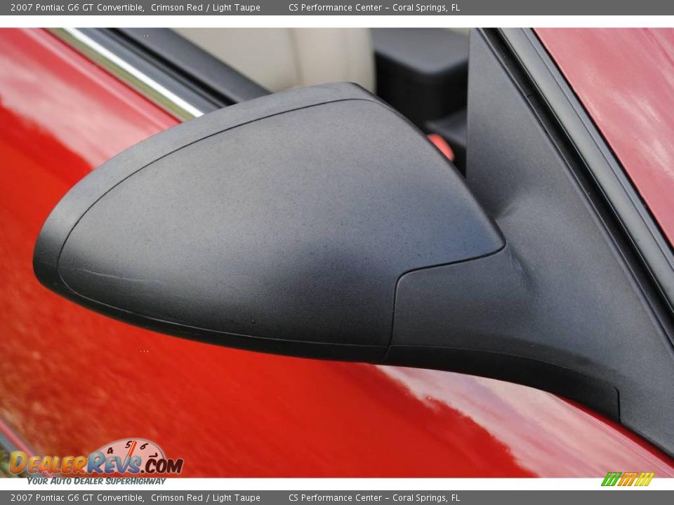 2007 Pontiac G6 GT Convertible Crimson Red / Light Taupe Photo #30