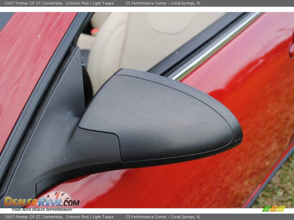 2007 Pontiac G6 GT Convertible Crimson Red / Light Taupe Photo #31
