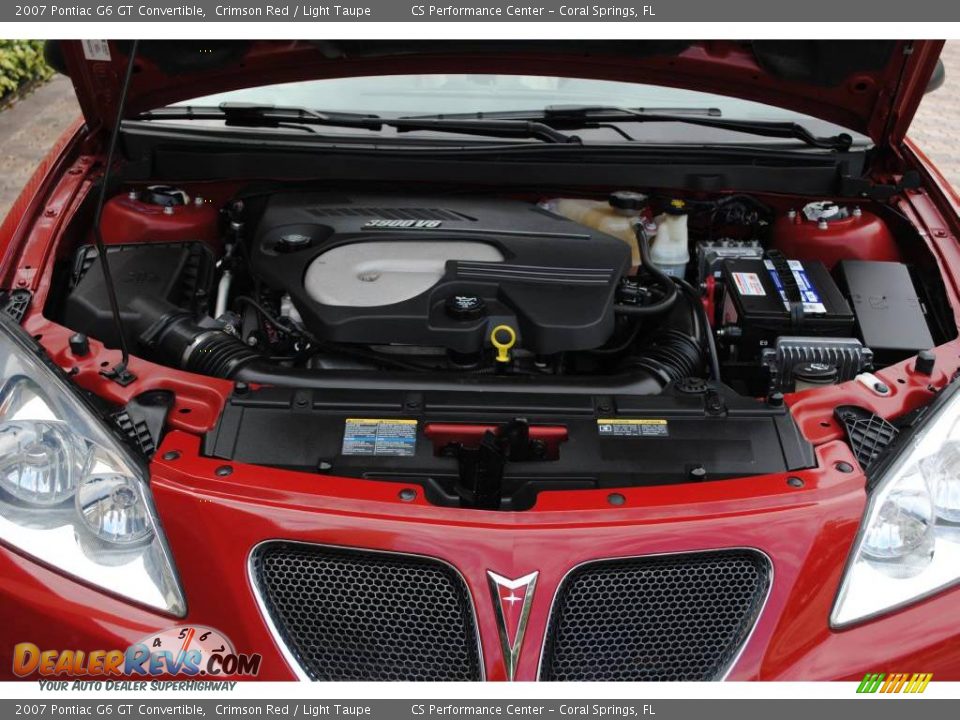 2007 Pontiac G6 GT Convertible Crimson Red / Light Taupe Photo #32