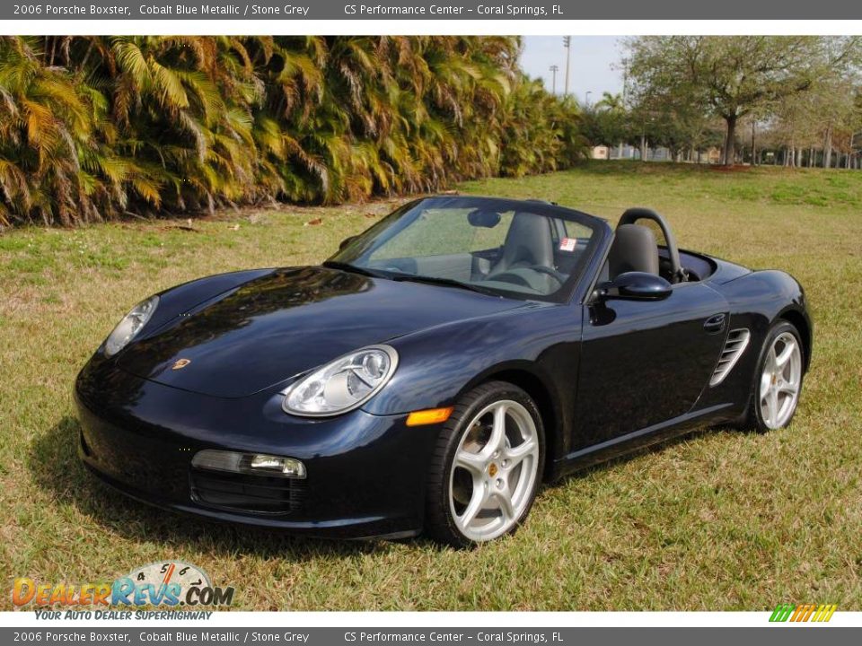 2006 Porsche Boxster Cobalt Blue Metallic / Stone Grey Photo #1