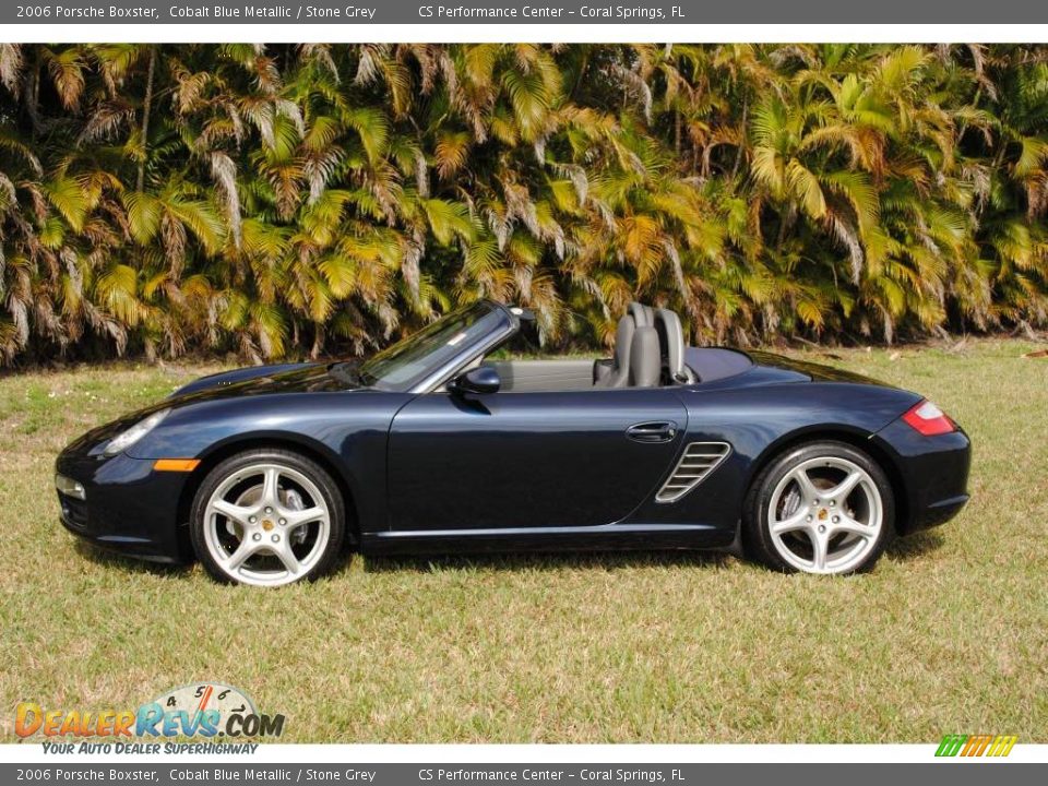 2006 Porsche Boxster Cobalt Blue Metallic / Stone Grey Photo #2