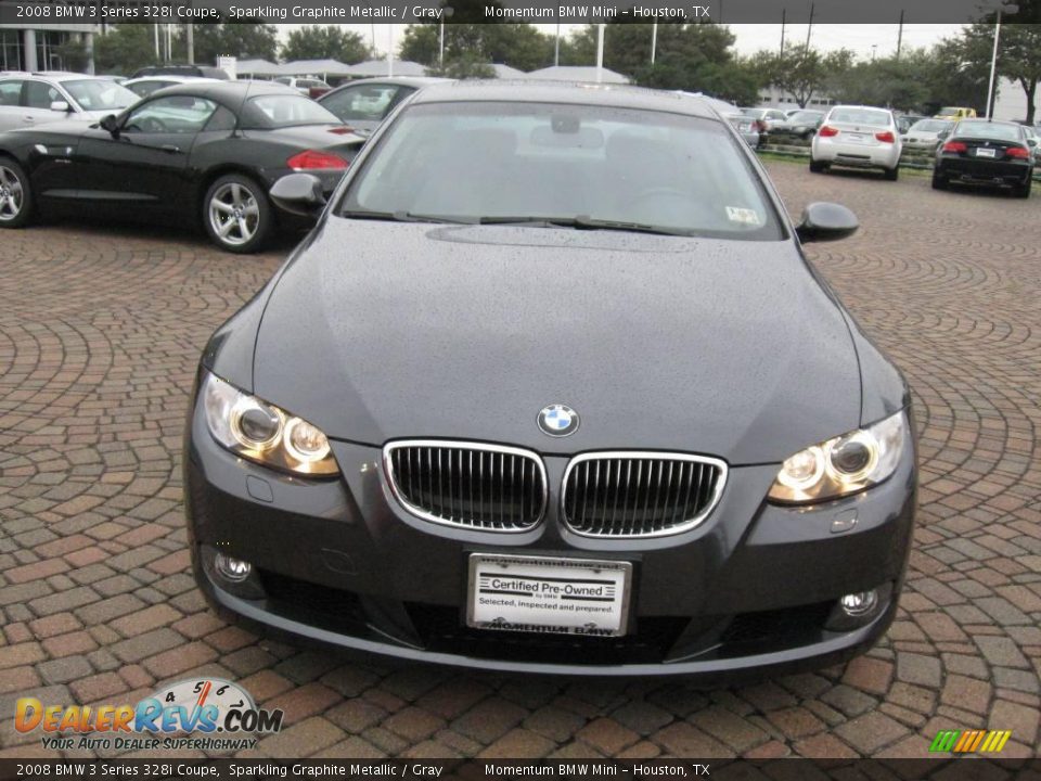 2008 BMW 3 Series 328i Coupe Sparkling Graphite Metallic / Gray Photo #2