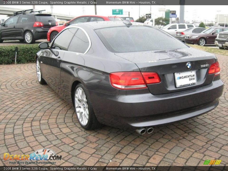 2008 BMW 3 Series 328i Coupe Sparkling Graphite Metallic / Gray Photo #5
