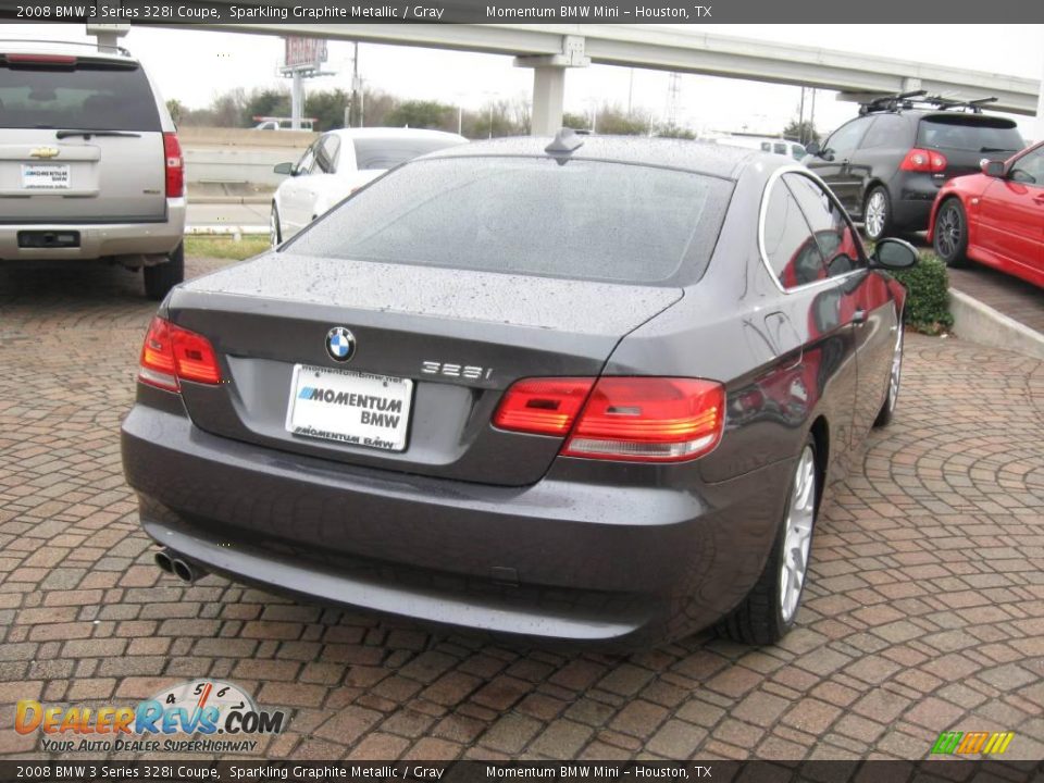 2008 BMW 3 Series 328i Coupe Sparkling Graphite Metallic / Gray Photo #7