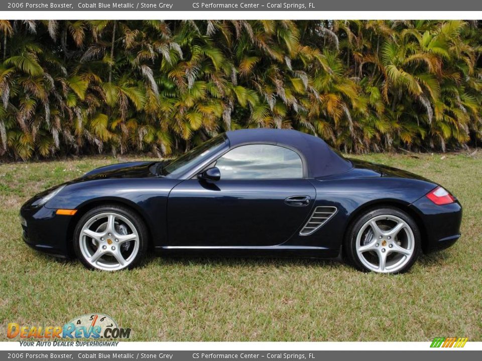 2006 Porsche Boxster Cobalt Blue Metallic / Stone Grey Photo #8
