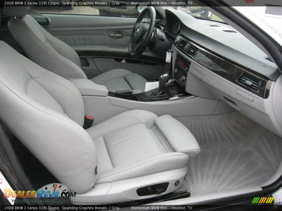 2008 BMW 3 Series 328i Coupe Sparkling Graphite Metallic / Gray Photo #9