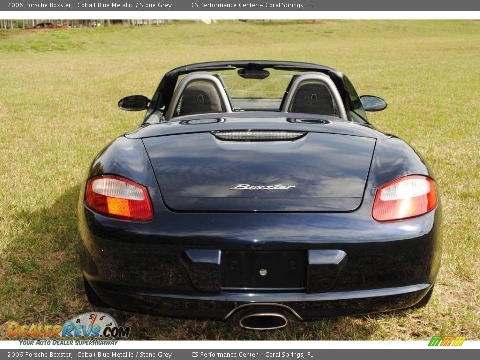 2006 Porsche Boxster Cobalt Blue Metallic / Stone Grey Photo #14