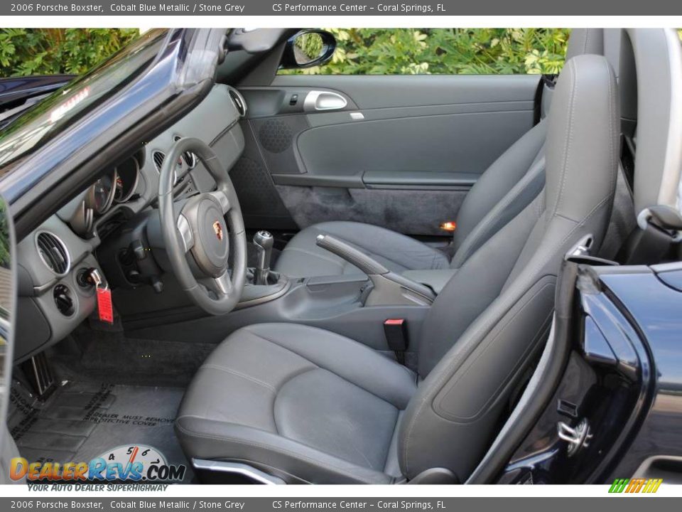 2006 Porsche Boxster Cobalt Blue Metallic / Stone Grey Photo #16