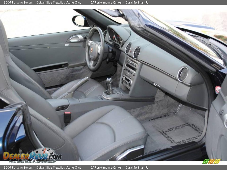 2006 Porsche Boxster Cobalt Blue Metallic / Stone Grey Photo #18