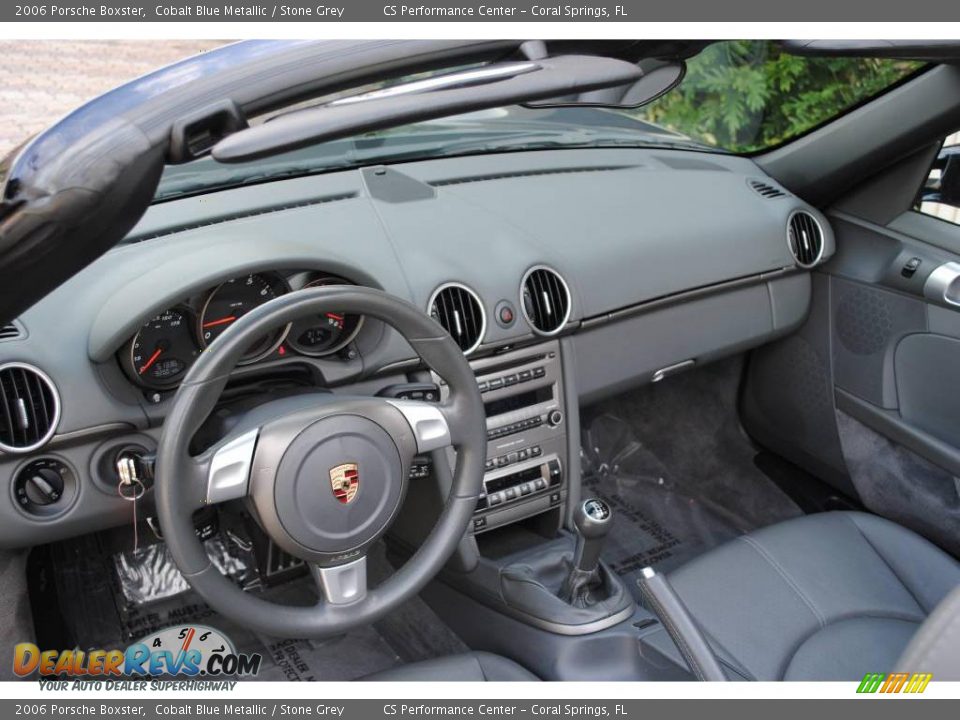 2006 Porsche Boxster Cobalt Blue Metallic / Stone Grey Photo #20