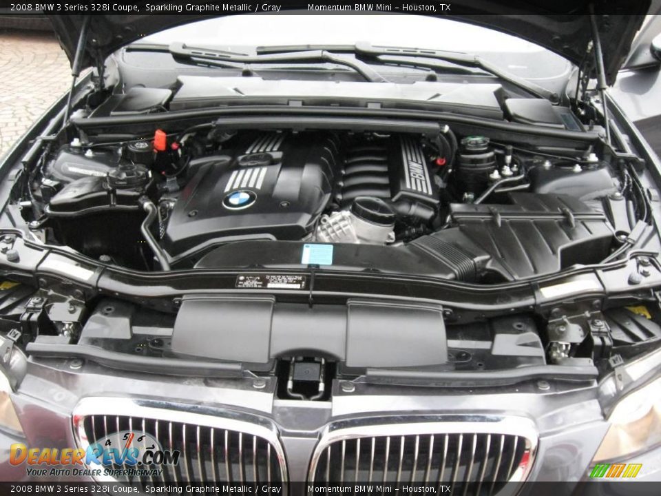 2008 BMW 3 Series 328i Coupe Sparkling Graphite Metallic / Gray Photo #19