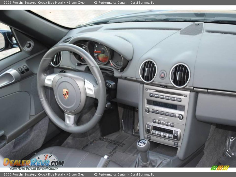2006 Porsche Boxster Cobalt Blue Metallic / Stone Grey Photo #21
