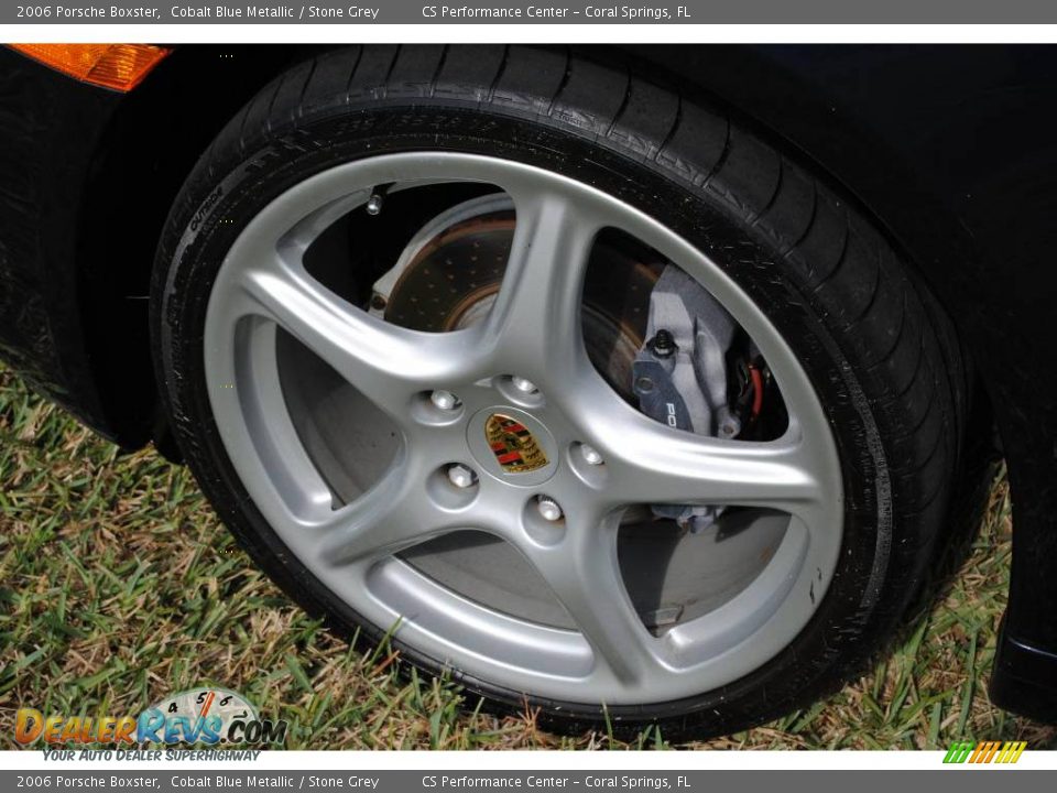 2006 Porsche Boxster Cobalt Blue Metallic / Stone Grey Photo #29