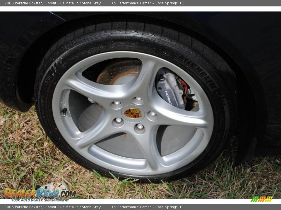 2006 Porsche Boxster Cobalt Blue Metallic / Stone Grey Photo #31