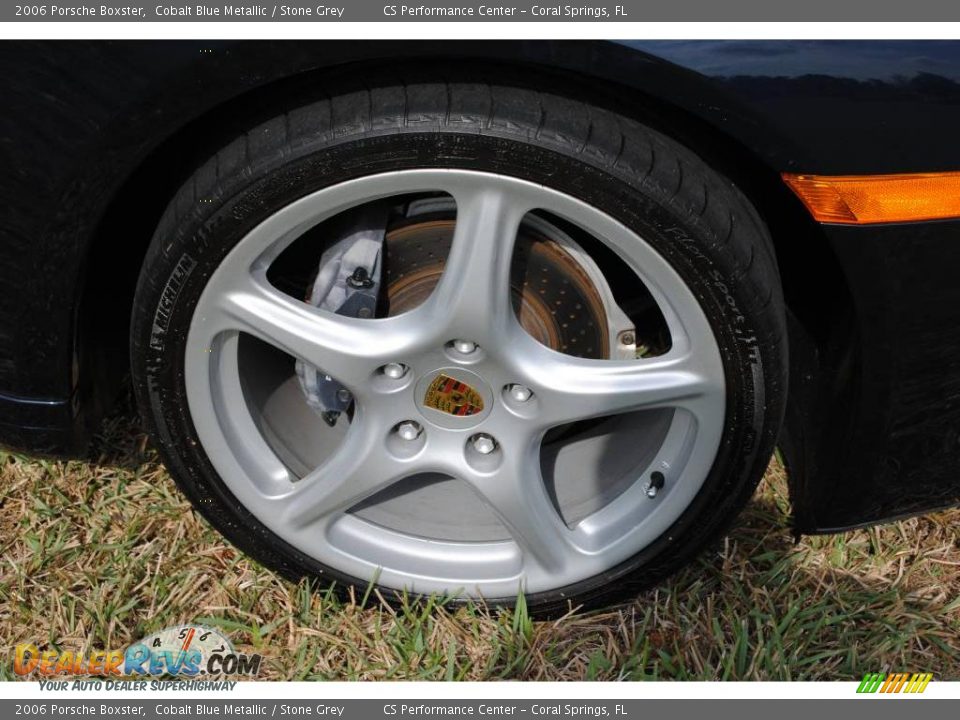 2006 Porsche Boxster Cobalt Blue Metallic / Stone Grey Photo #32