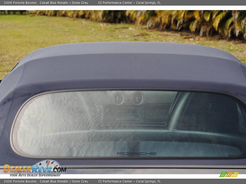 2006 Porsche Boxster Cobalt Blue Metallic / Stone Grey Photo #35