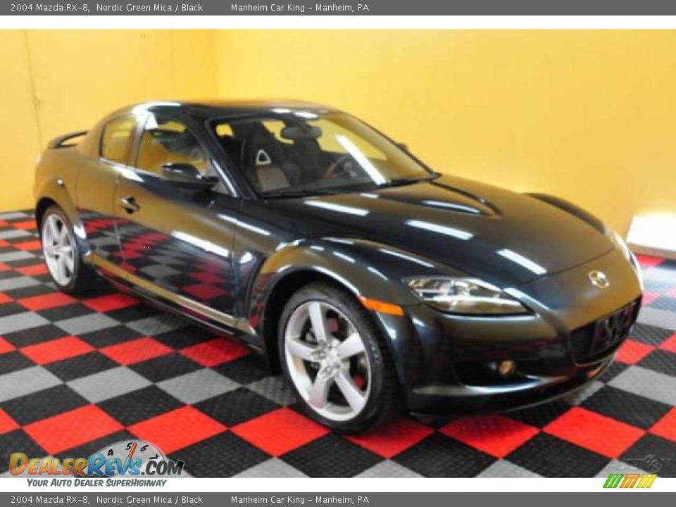 2004 Mazda RX-8 Nordic Green Mica / Black Photo #1