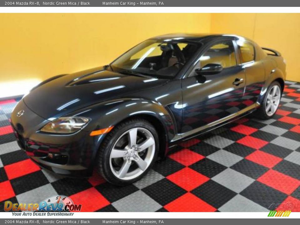 2004 Mazda RX-8 Nordic Green Mica / Black Photo #3