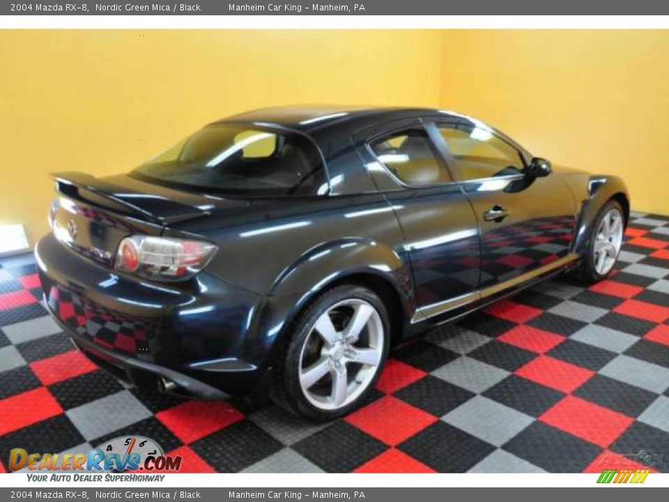 2004 Mazda RX-8 Nordic Green Mica / Black Photo #6