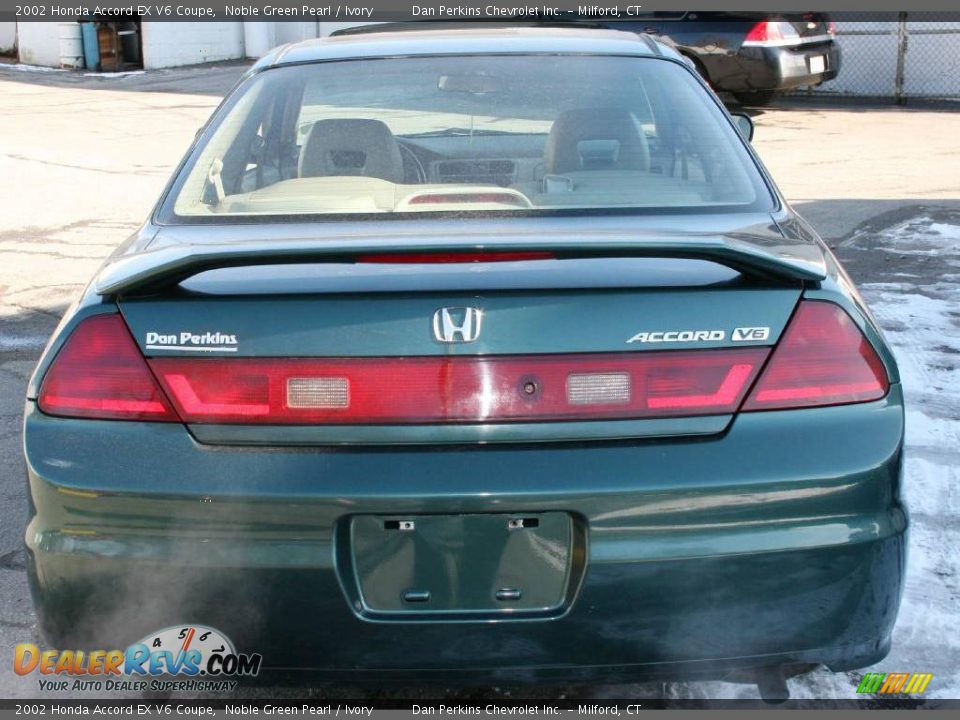 2002 Honda Accord EX V6 Coupe Noble Green Pearl / Ivory Photo #5