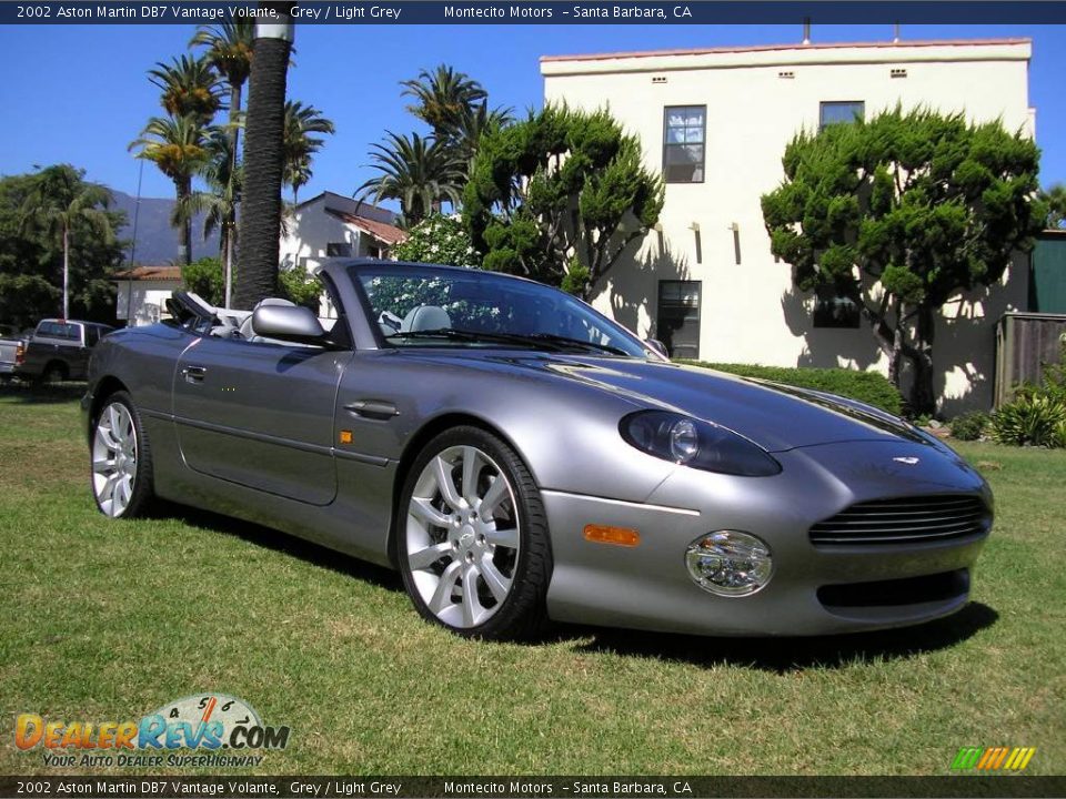 2002 Aston Martin DB7 Vantage Volante Grey / Light Grey Photo #2