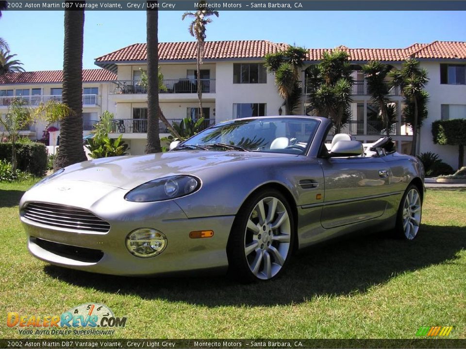 2002 Aston Martin DB7 Vantage Volante Grey / Light Grey Photo #7