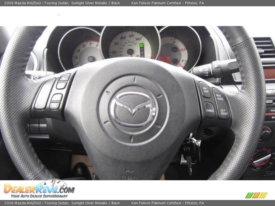 2009 Mazda MAZDA3 i Touring Sedan Sunlight Silver Metallic / Black Photo #24