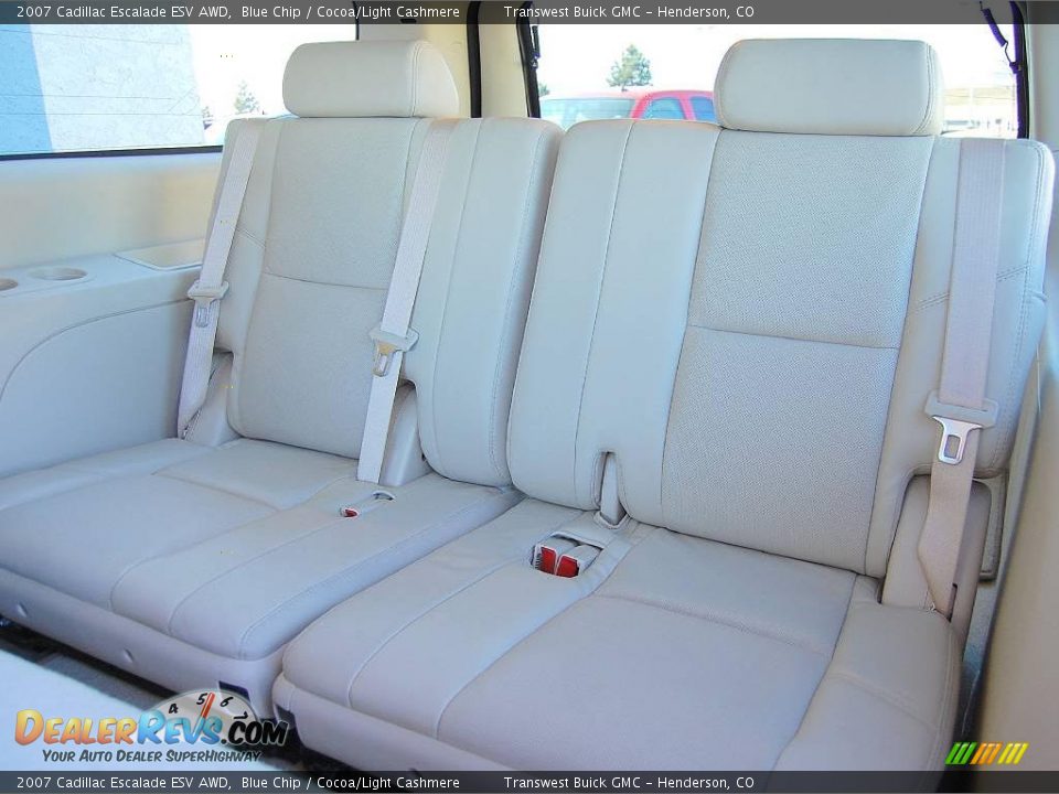 2007 Cadillac Escalade ESV AWD Blue Chip / Cocoa/Light Cashmere Photo #10