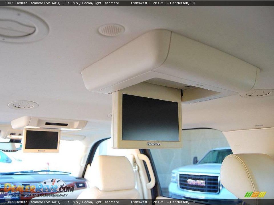 2007 Cadillac Escalade ESV AWD Blue Chip / Cocoa/Light Cashmere Photo #14