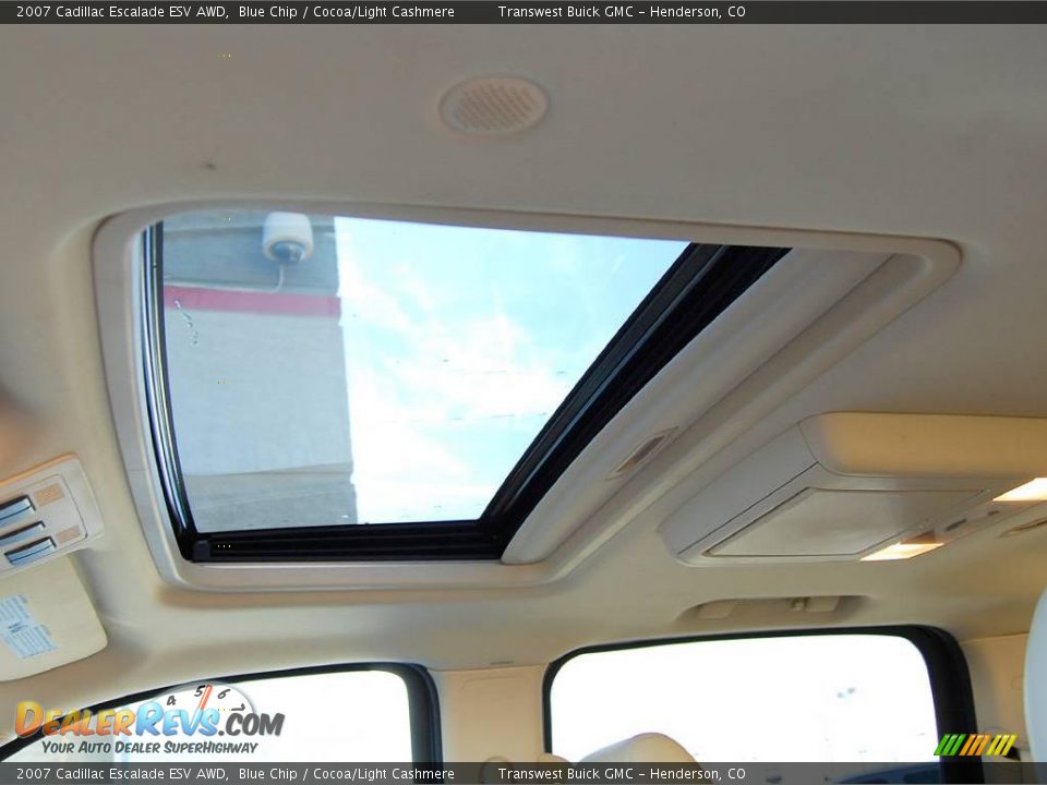 2007 Cadillac Escalade ESV AWD Blue Chip / Cocoa/Light Cashmere Photo #15