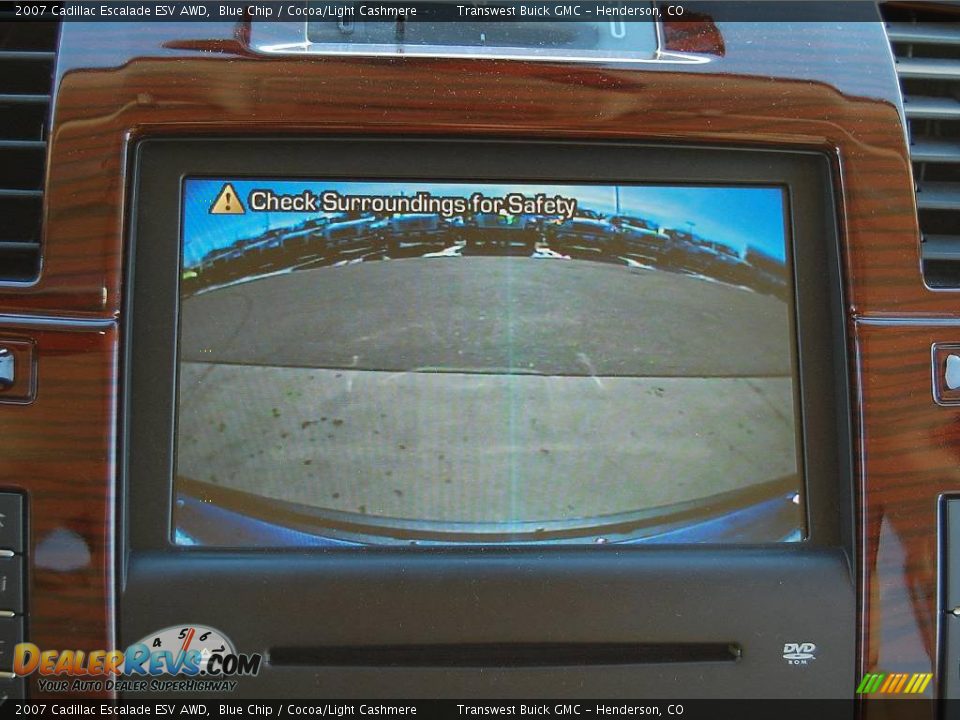2007 Cadillac Escalade ESV AWD Blue Chip / Cocoa/Light Cashmere Photo #17