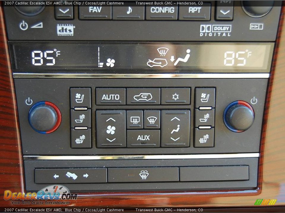2007 Cadillac Escalade ESV AWD Blue Chip / Cocoa/Light Cashmere Photo #18
