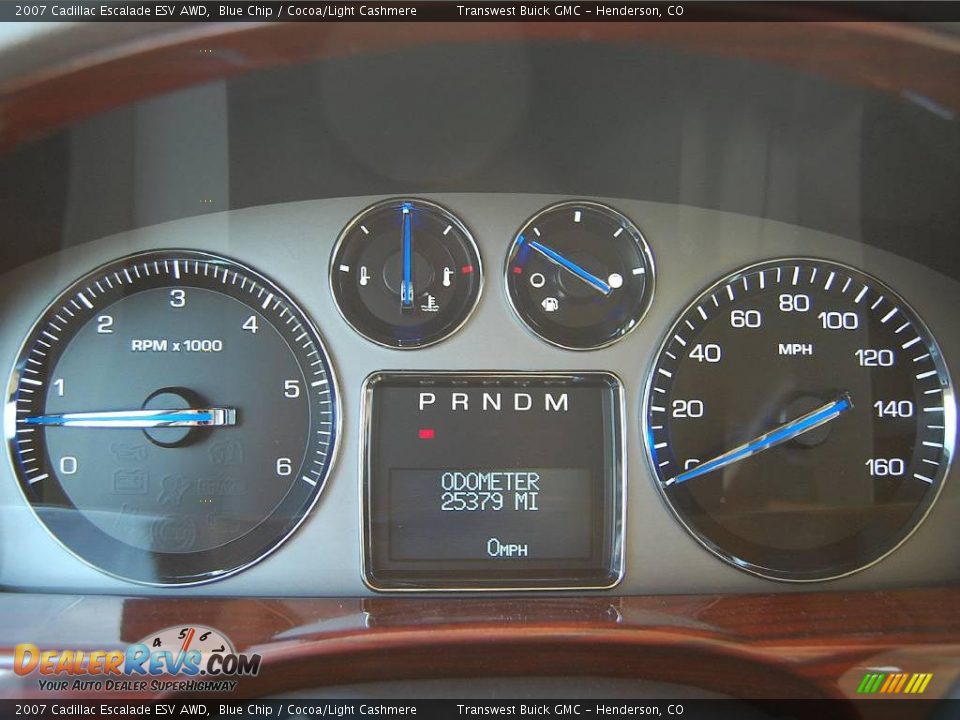 2007 Cadillac Escalade ESV AWD Blue Chip / Cocoa/Light Cashmere Photo #19