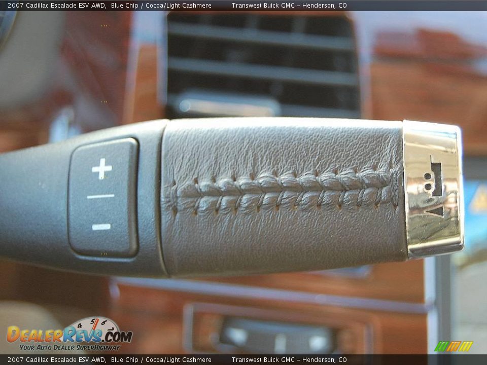 2007 Cadillac Escalade ESV AWD Blue Chip / Cocoa/Light Cashmere Photo #20