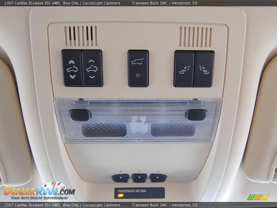 2007 Cadillac Escalade ESV AWD Blue Chip / Cocoa/Light Cashmere Photo #24