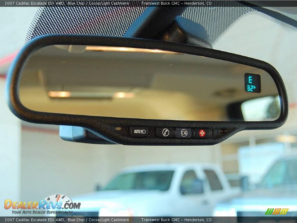 2007 Cadillac Escalade ESV AWD Blue Chip / Cocoa/Light Cashmere Photo #25
