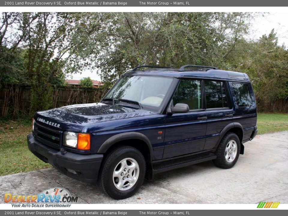 2001 Land Rover Discovery II SE Oxford Blue Metallic / Bahama Beige Photo #2