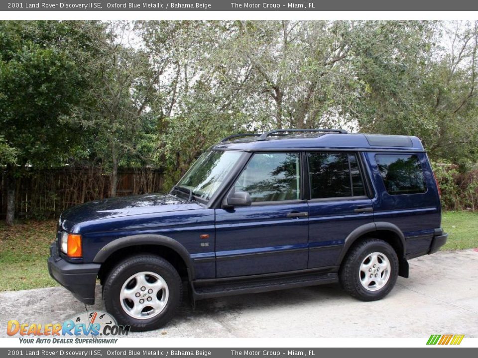 2001 Land Rover Discovery II SE Oxford Blue Metallic / Bahama Beige Photo #3