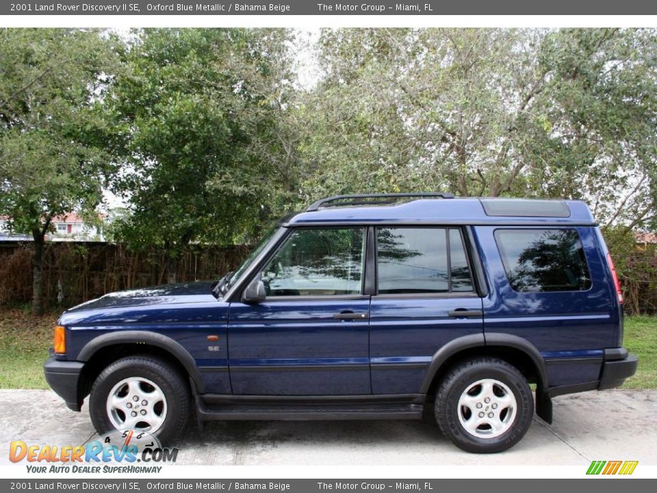 2001 Land Rover Discovery II SE Oxford Blue Metallic / Bahama Beige Photo #4