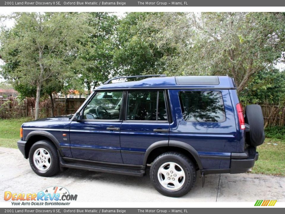 2001 Land Rover Discovery II SE Oxford Blue Metallic / Bahama Beige Photo #5