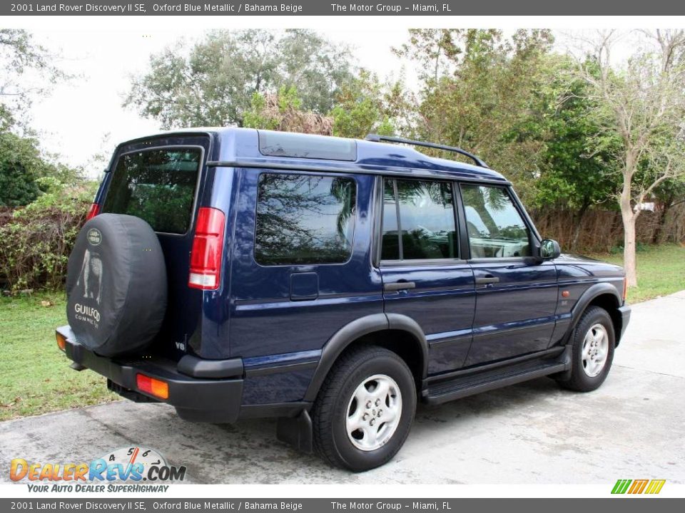 2001 Land Rover Discovery II SE Oxford Blue Metallic / Bahama Beige Photo #14