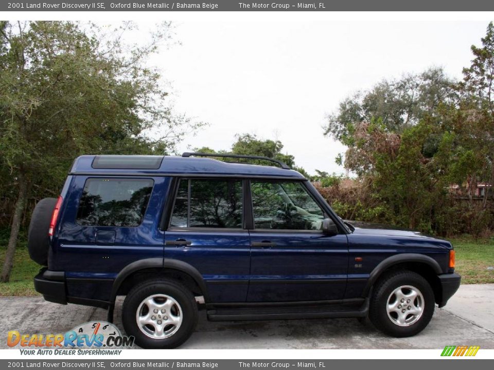 2001 Land Rover Discovery II SE Oxford Blue Metallic / Bahama Beige Photo #16