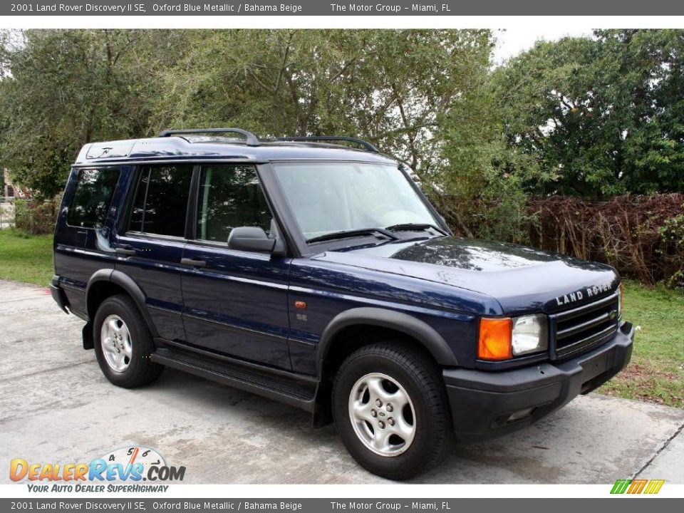 2001 Land Rover Discovery II SE Oxford Blue Metallic / Bahama Beige Photo #18