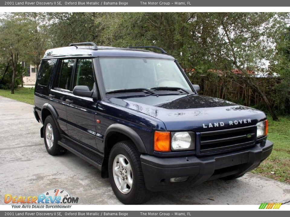 2001 Land Rover Discovery II SE Oxford Blue Metallic / Bahama Beige Photo #19