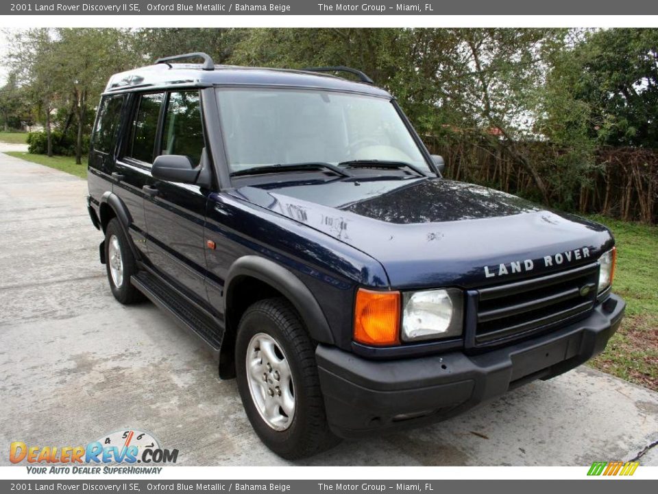 2001 Land Rover Discovery II SE Oxford Blue Metallic / Bahama Beige Photo #23