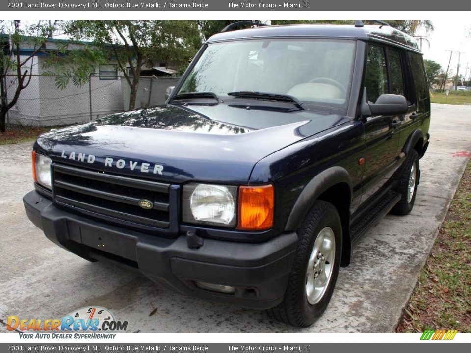 2001 Land Rover Discovery II SE Oxford Blue Metallic / Bahama Beige Photo #24